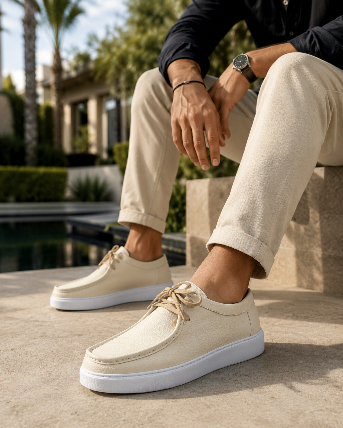 Derby Cuir Grainé Plateforme